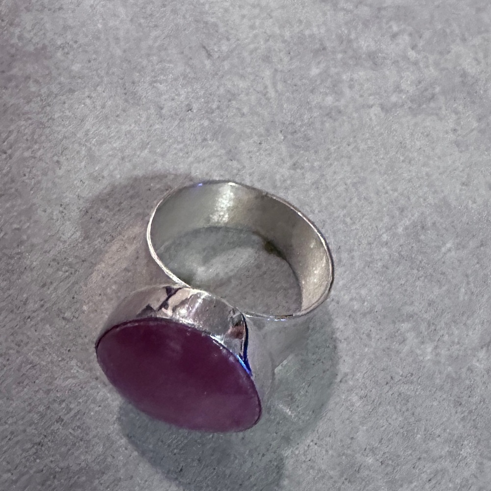 Rhodochrosite & sterling silver statement by Jay King - Picture 9 of 12
